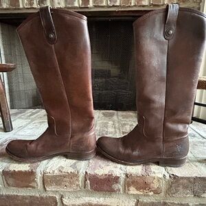 Brown Leather Riding Boots